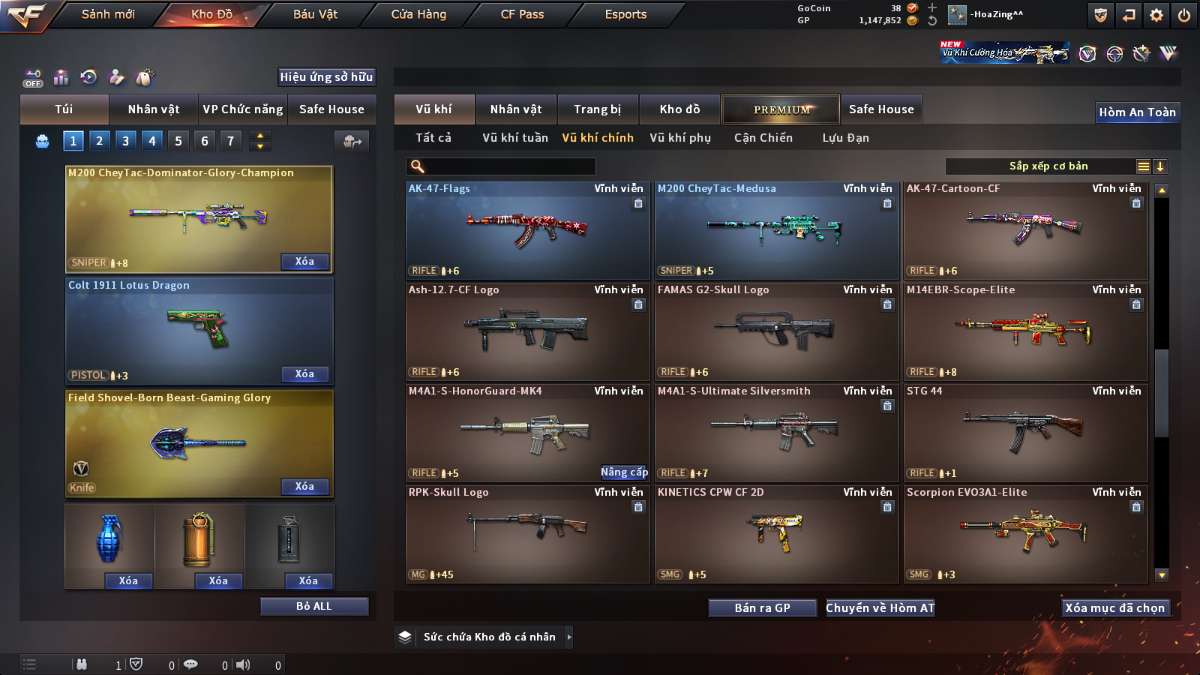 shop acc cf uy tin gia re